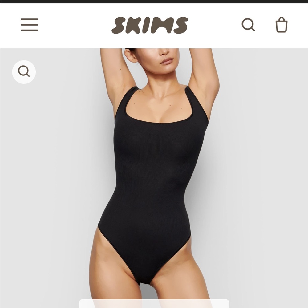 NWOT SKIMS SIZE M COTTON RIB BODYSUIT
